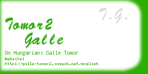 tomor2 galle business card